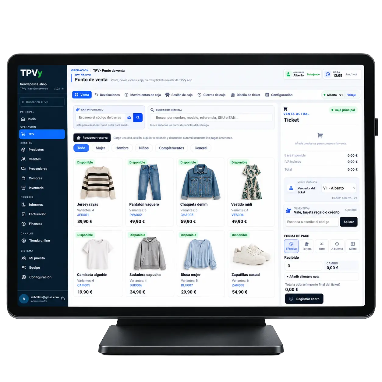 TPV Tienda Sur