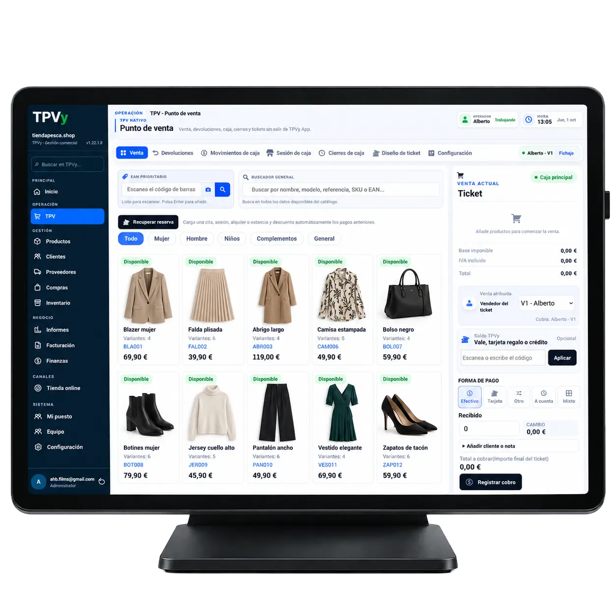TPV Tienda Outlet